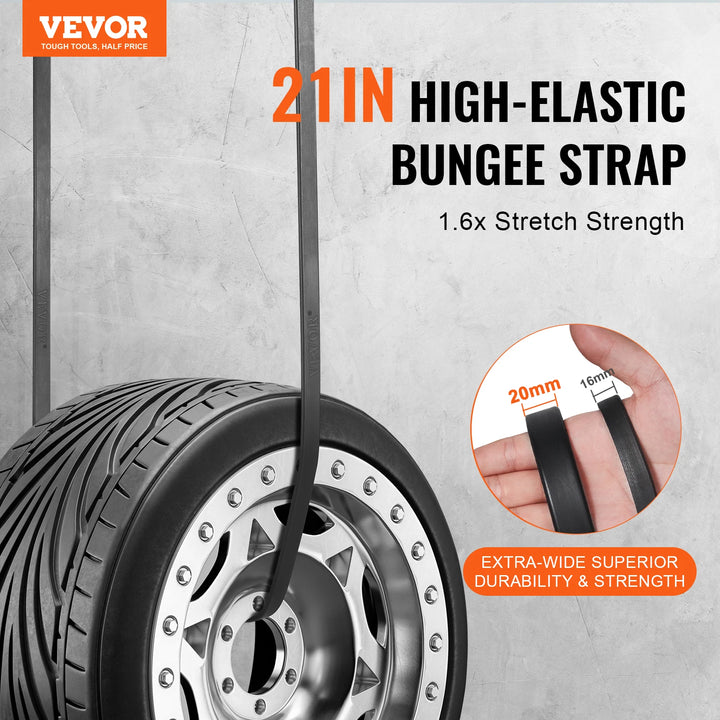 VEVOR Heavy Duty Elastic Bungee Cords with Steel S-Hooks