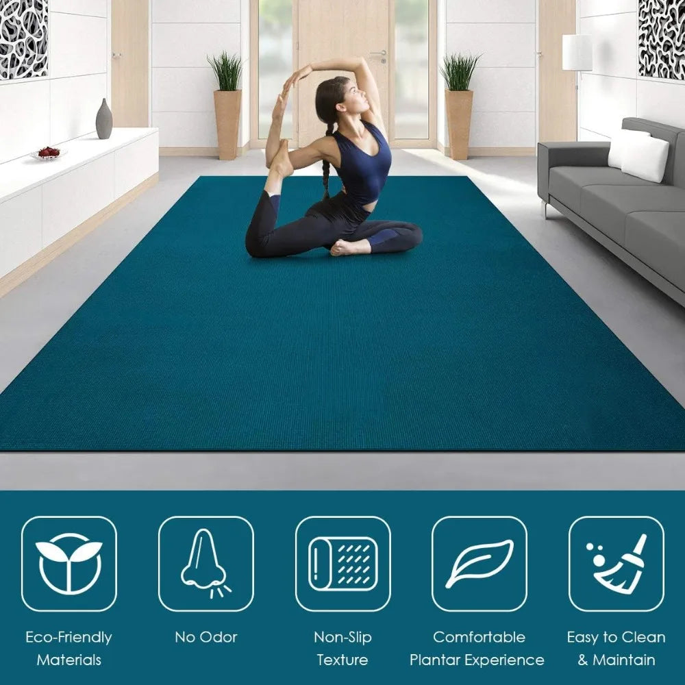 Extra Thick 8mm Eco-Friendly Yoga Mat with Strap