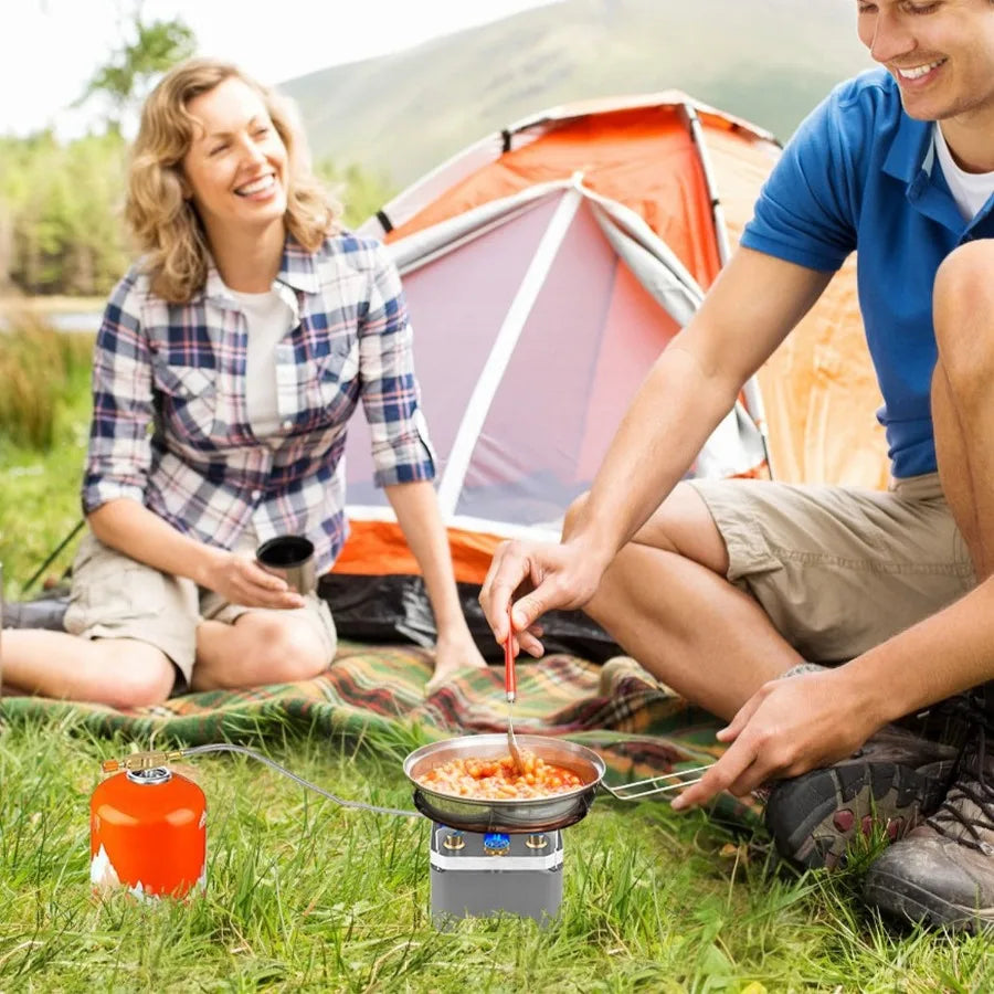 12000W Portable Camping Stove with Cassette Adapter