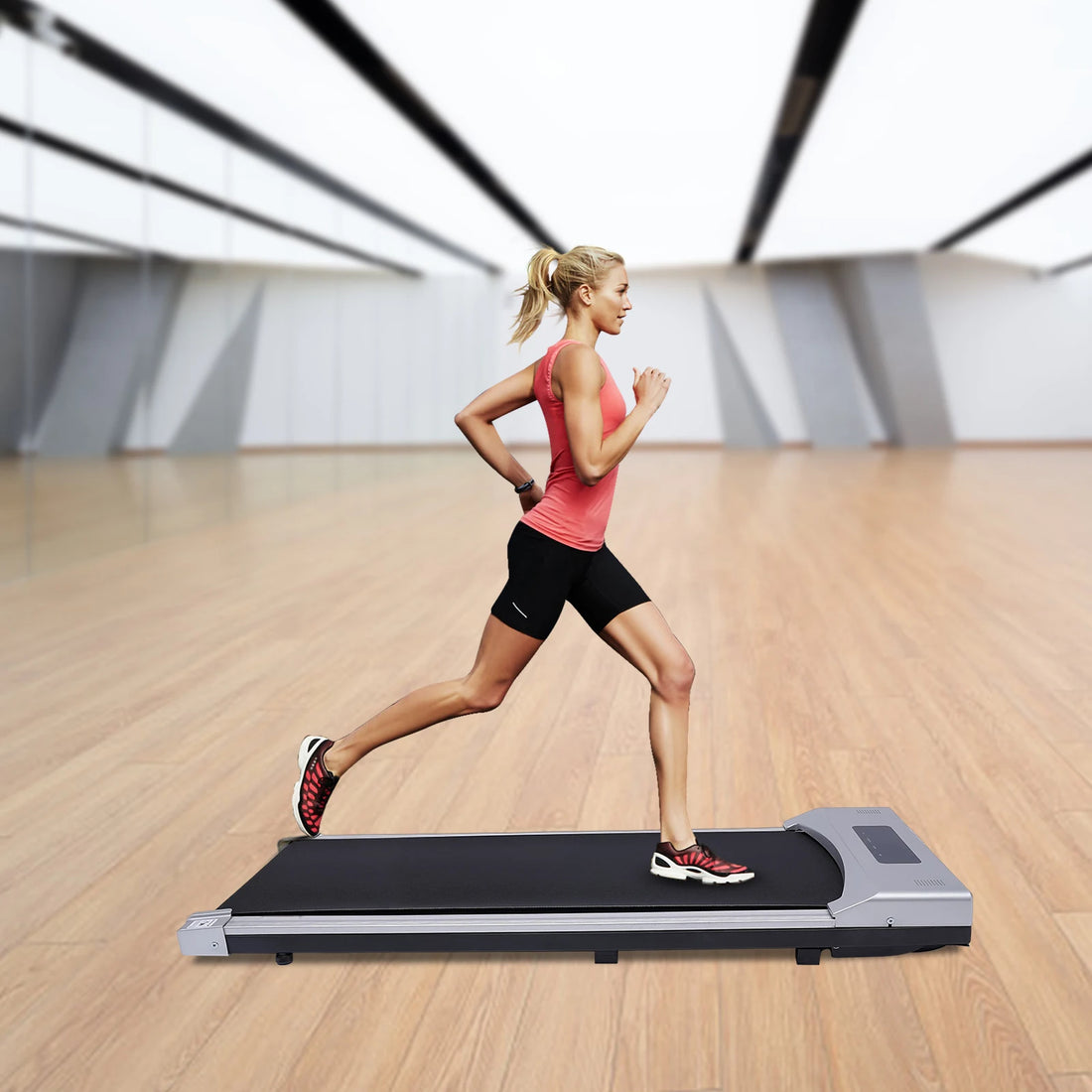 Electric Treadmill – 0.65–3HP LED Walking Pad with Remote Control
