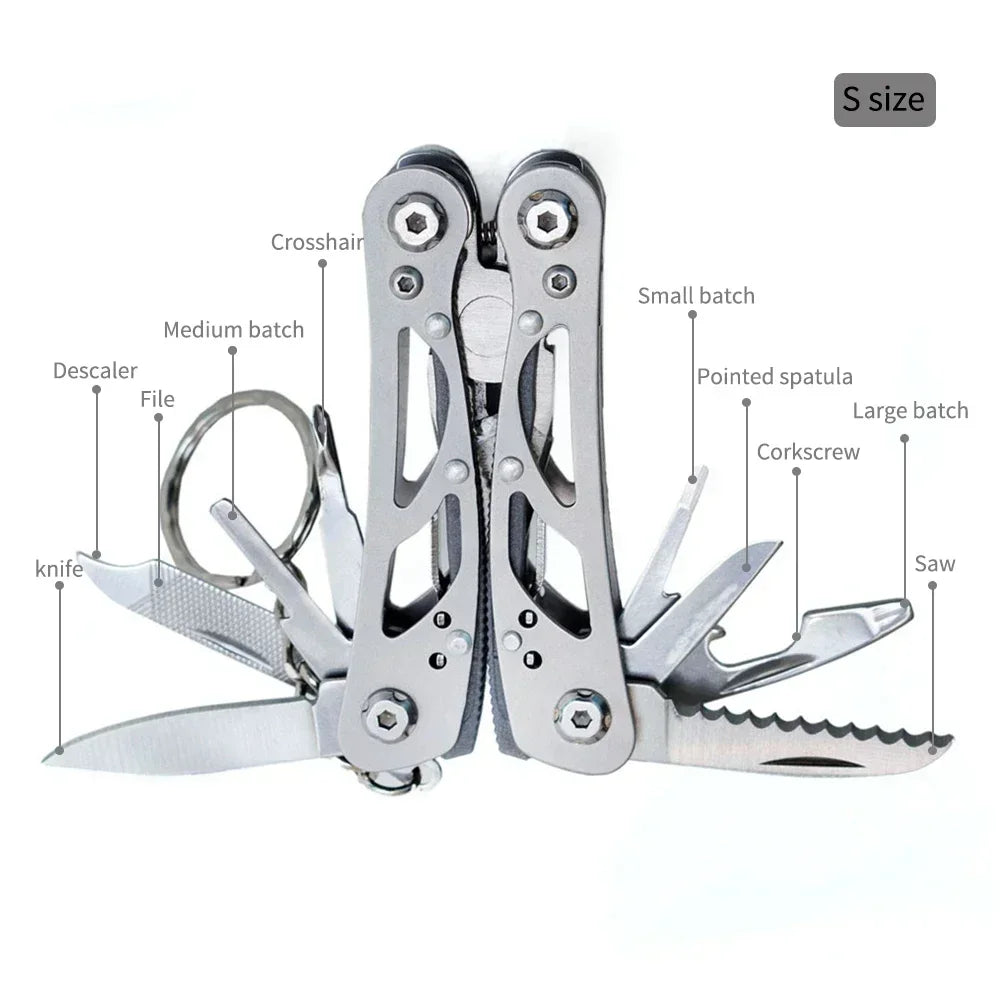 Outdoor Multitool Folding Survival Knife & Pliers