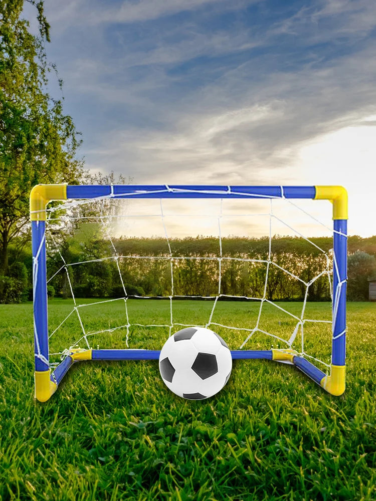 Foldable Kids Soccer Goal Set with Pump