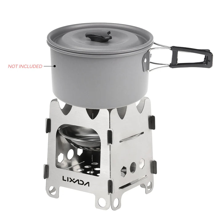 Titanium Portable Folding Wood Camping Stove