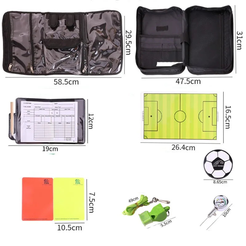 Professional Referee Wallet – Portable Soccer Match Equipment Bag