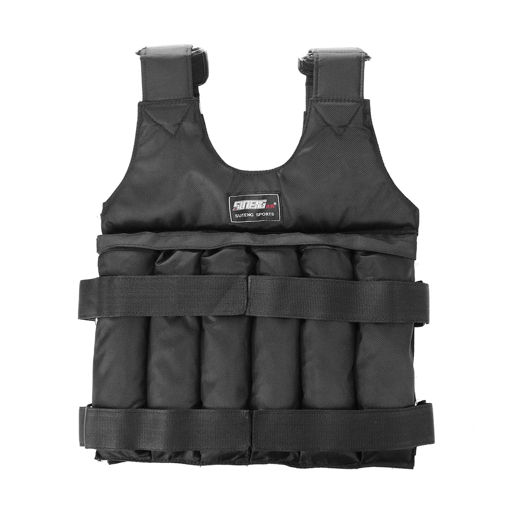 Adjustable Weight Training Vest – Empty Fitness Jacket (3/15/35kg Capacity)