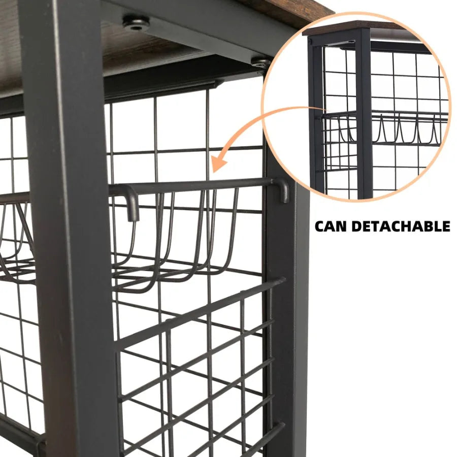 Garage Ball & Sports Equipment Organizer with Baskets