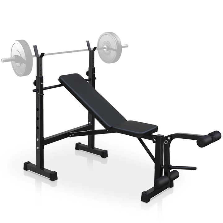 Weight Bench Press Set with Squat Rack – Home Gym Strength Training