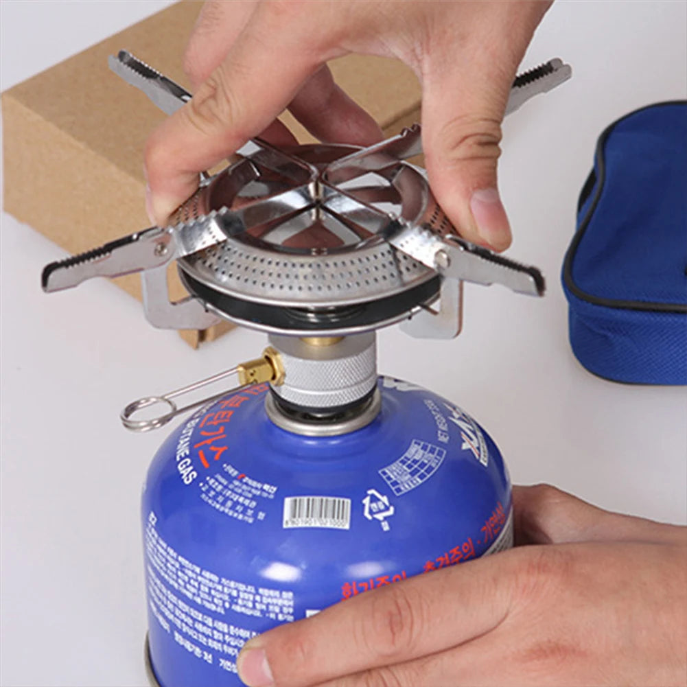 Portable Outdoor Camping Gas Stove with Storage Bag