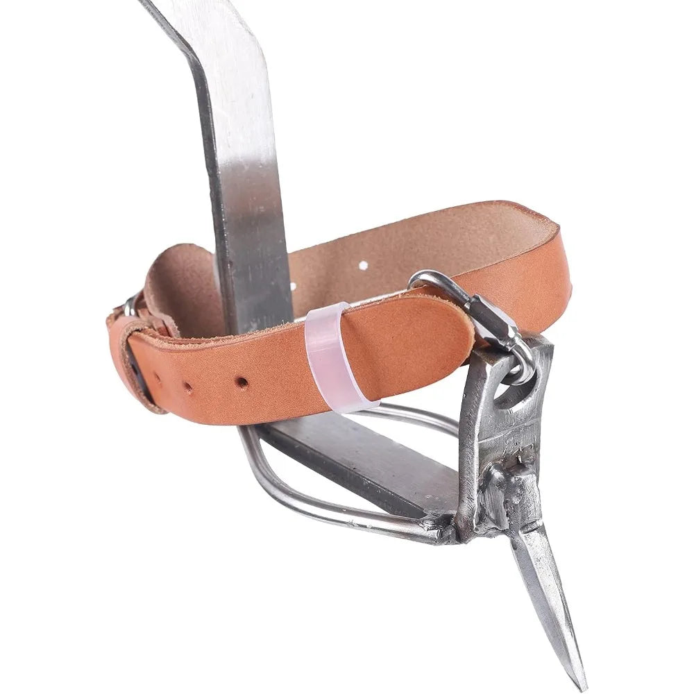 Non-Slip Tree Climbing Spurs with Safety Belt & Adjustable Lanyard
