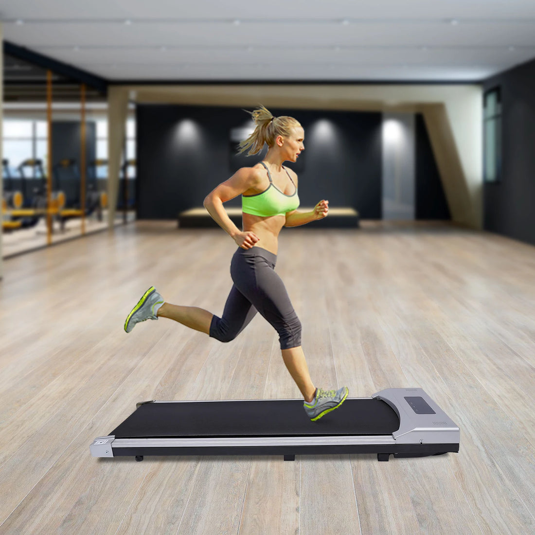 Electric Treadmill – 0.65–3HP LED Walking Pad with Remote Control