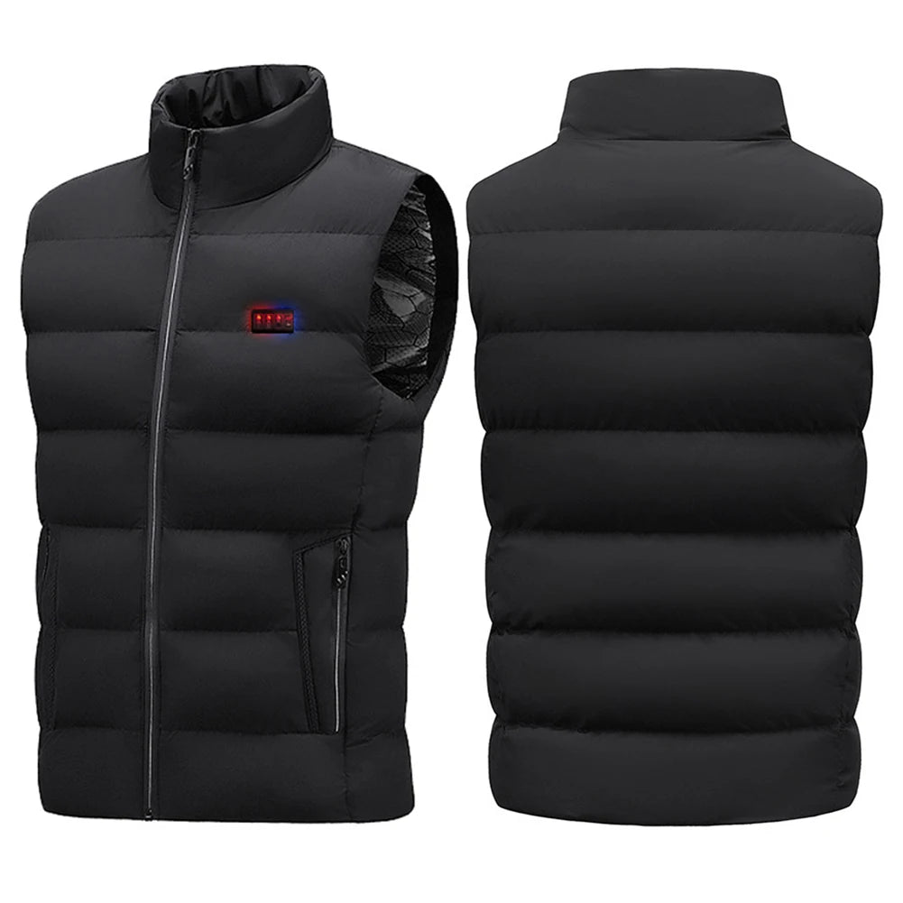 Unisex Heated Vest with 23 Heating Zones – USB Rechargeable