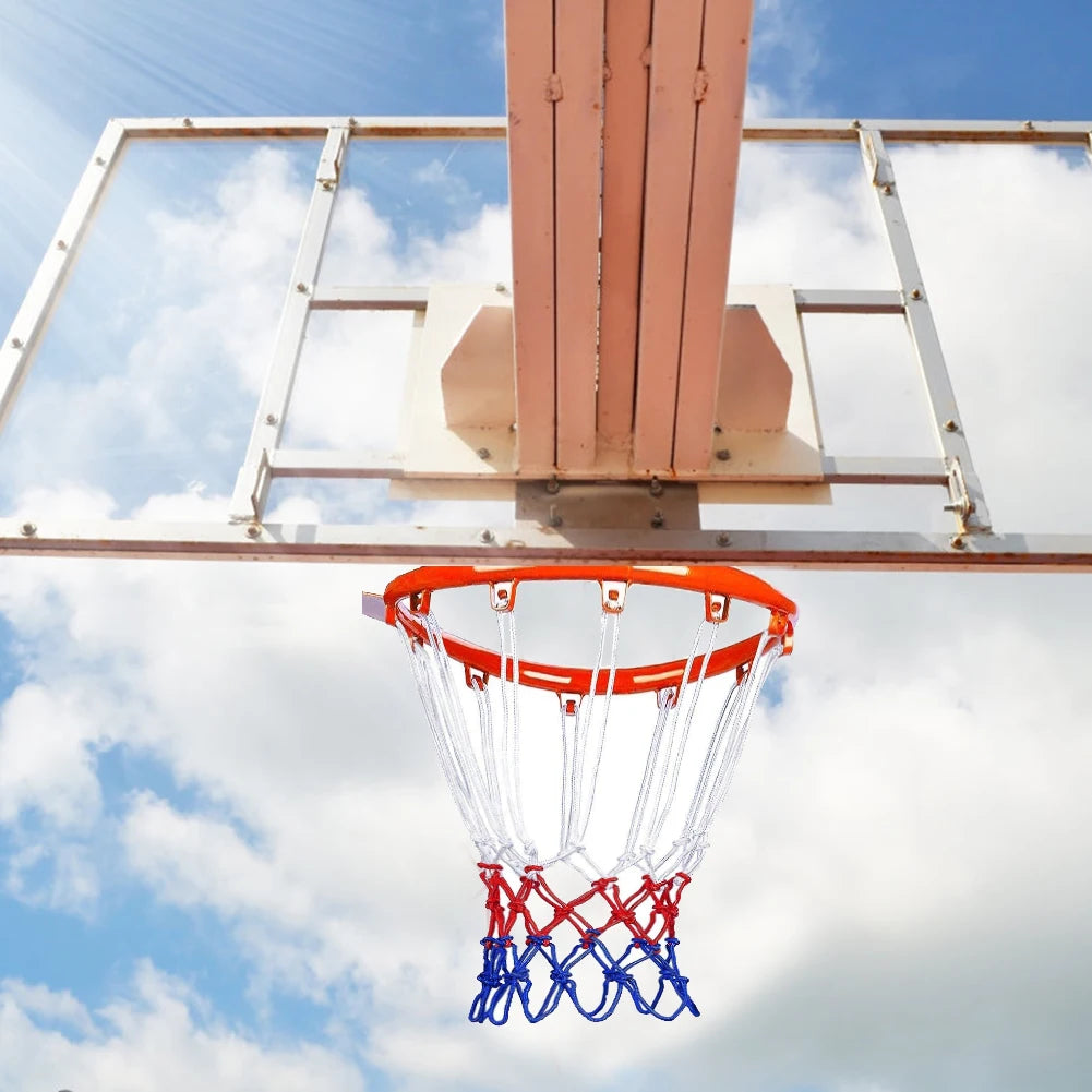 All-Weather Outdoor Basketball Hoop Net – Tri-Color