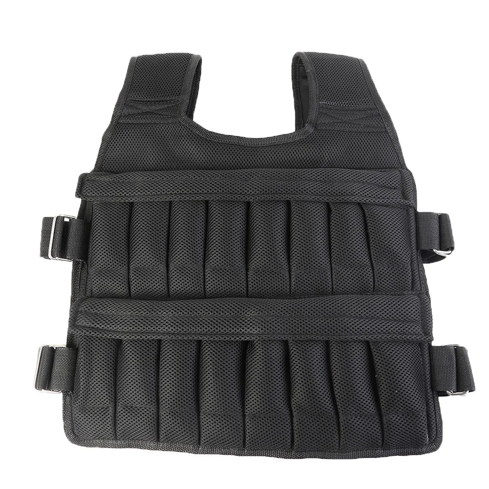 Adjustable Weight Training Vest – Empty Fitness Jacket (3/15/35kg Capacity)