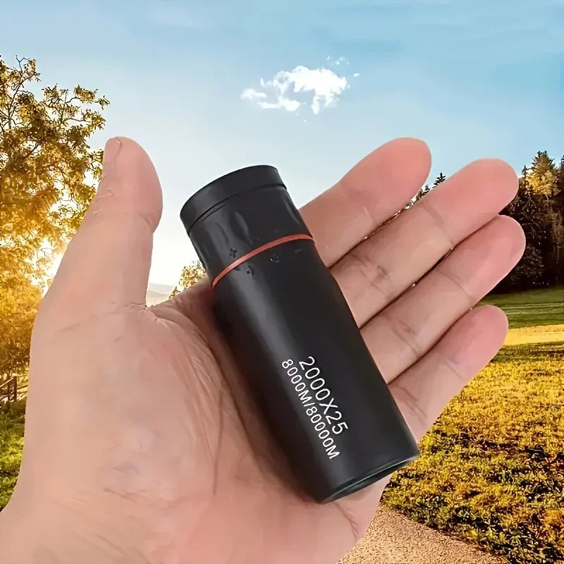 2000x25 HD Monocular Telescope with Phone Holder – Portable Outdoor Zoom Scope