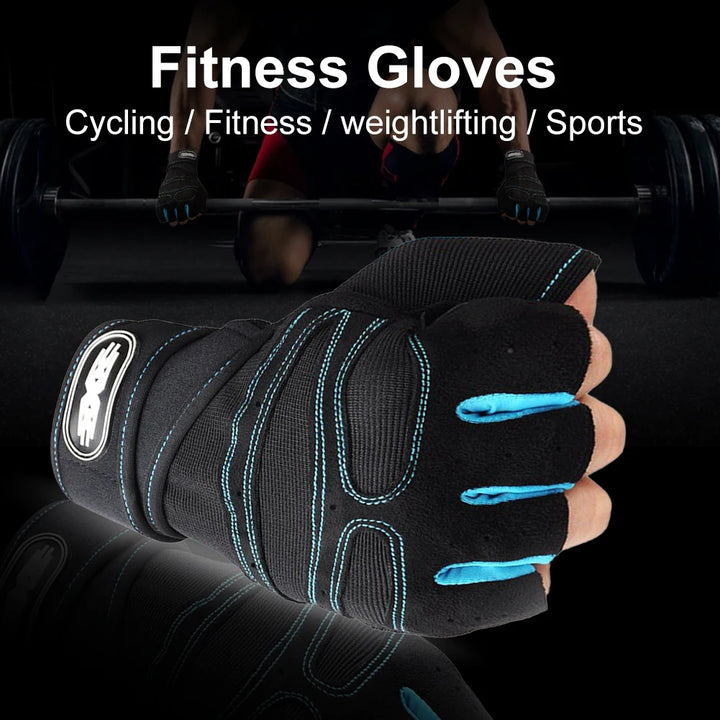 Heavy Duty Gym Training Gloves – Half Finger, Non-Slip, Wrist Support