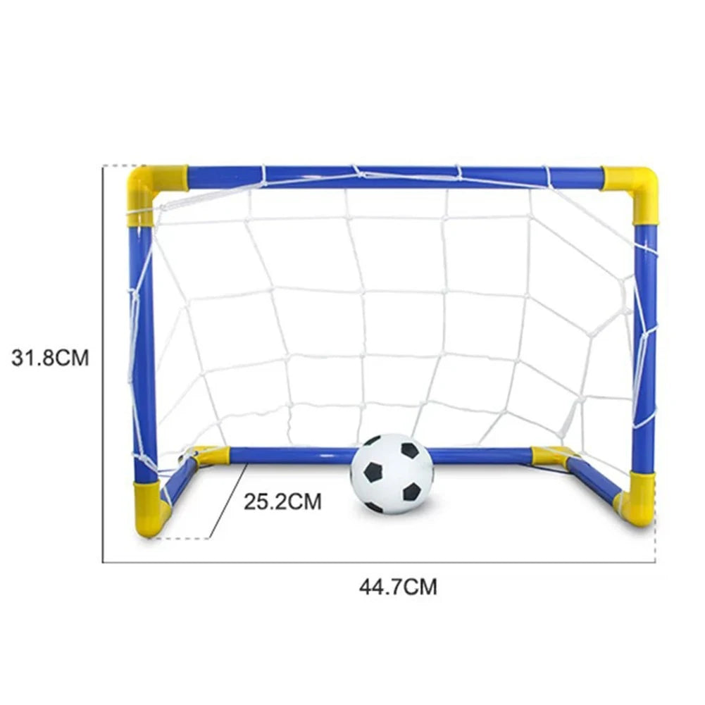 Foldable Kids Soccer Goal Set with Pump