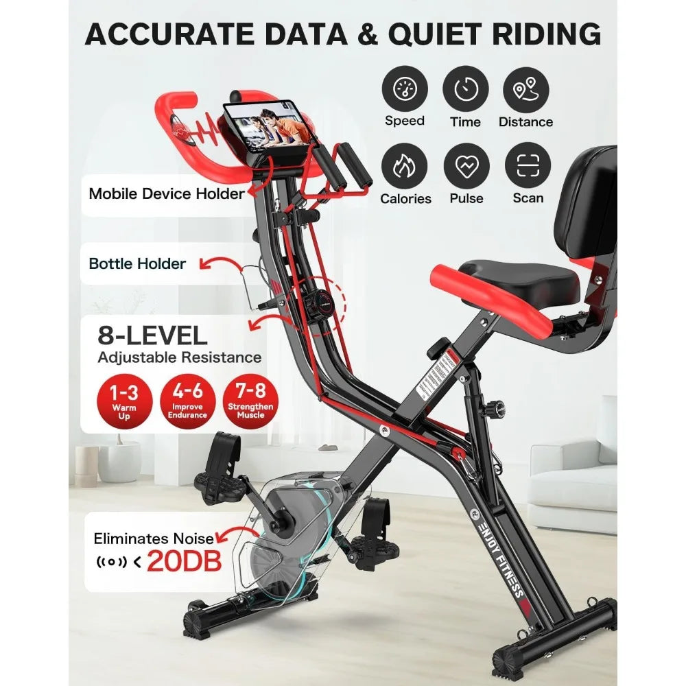 Folding Magnetic Exercise Bike