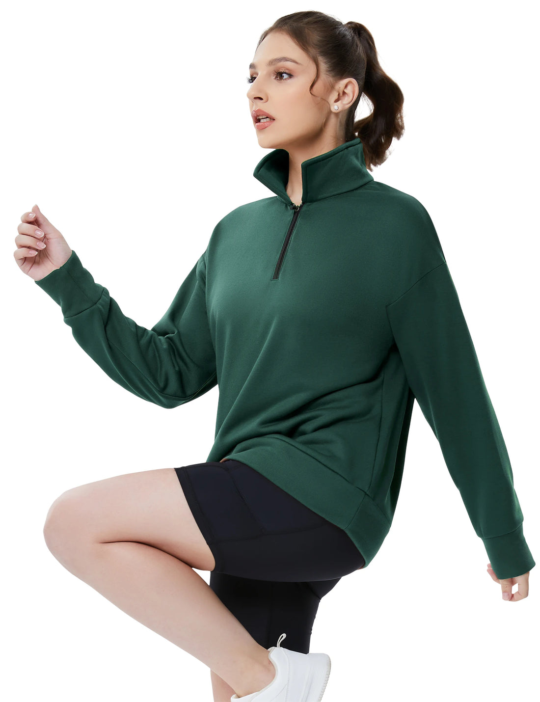 Women's Half-Zip Pullover Sweatshirt