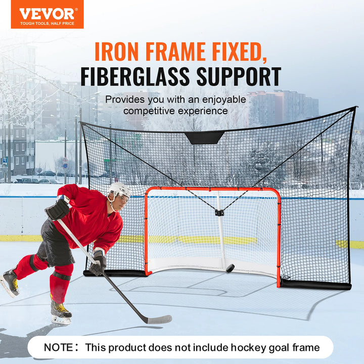 VEVOR 12x7ft Hockey Goal Backstop Net