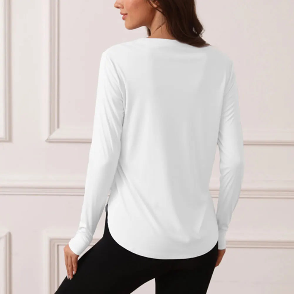 Women's Long Sleeve Sun Shirt – Quick Dry Workout Top