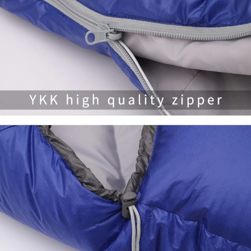 Winter Down Sleeping Bag - Lightweight Low-Temp Camping Bag