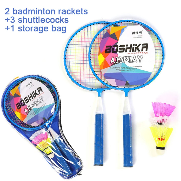 Kids Tennis & Badminton Racket Set – 1 Pair + Ball