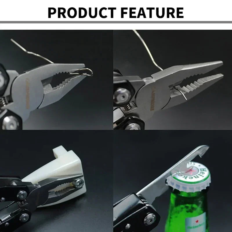 Outdoor Multitool Folding Survival Knife & Pliers