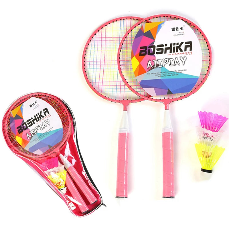 Kids Tennis & Badminton Racket Set – 1 Pair + Ball