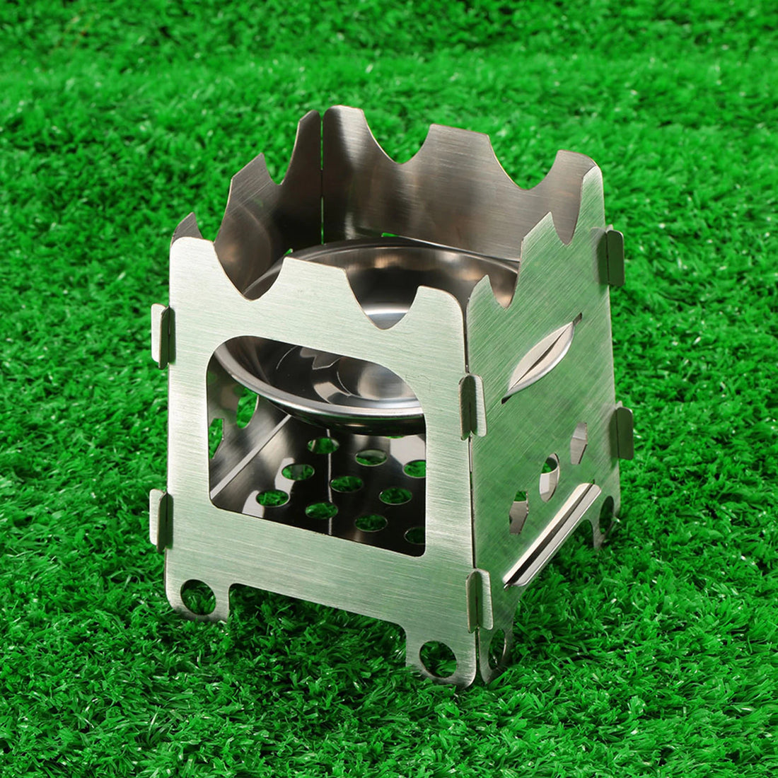 Titanium Portable Folding Wood Camping Stove