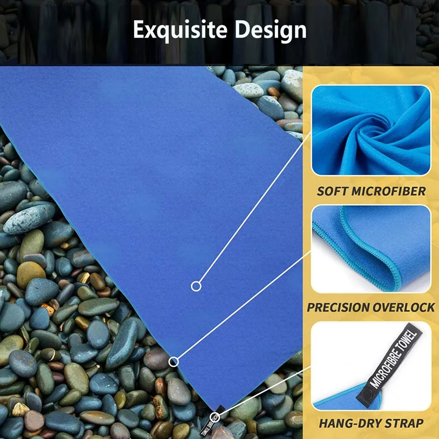 Quick-Dry Sports Towel – 40x80cm for Camping, Gym, Yoga & Outdoor Use