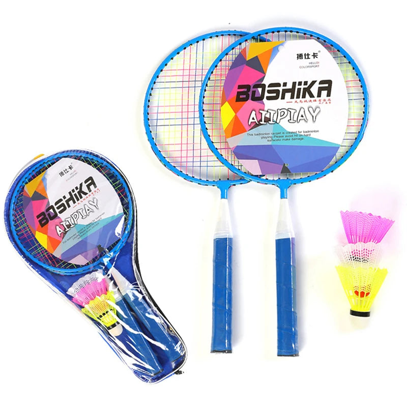 Kids Tennis & Badminton Racket Set – 1 Pair + Ball