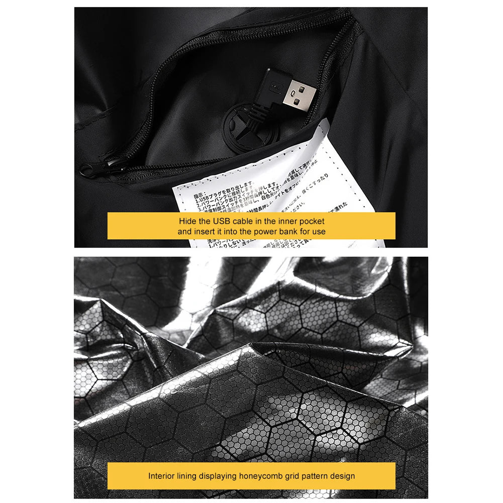 Unisex Heated Vest with 23 Heating Zones – USB Rechargeable
