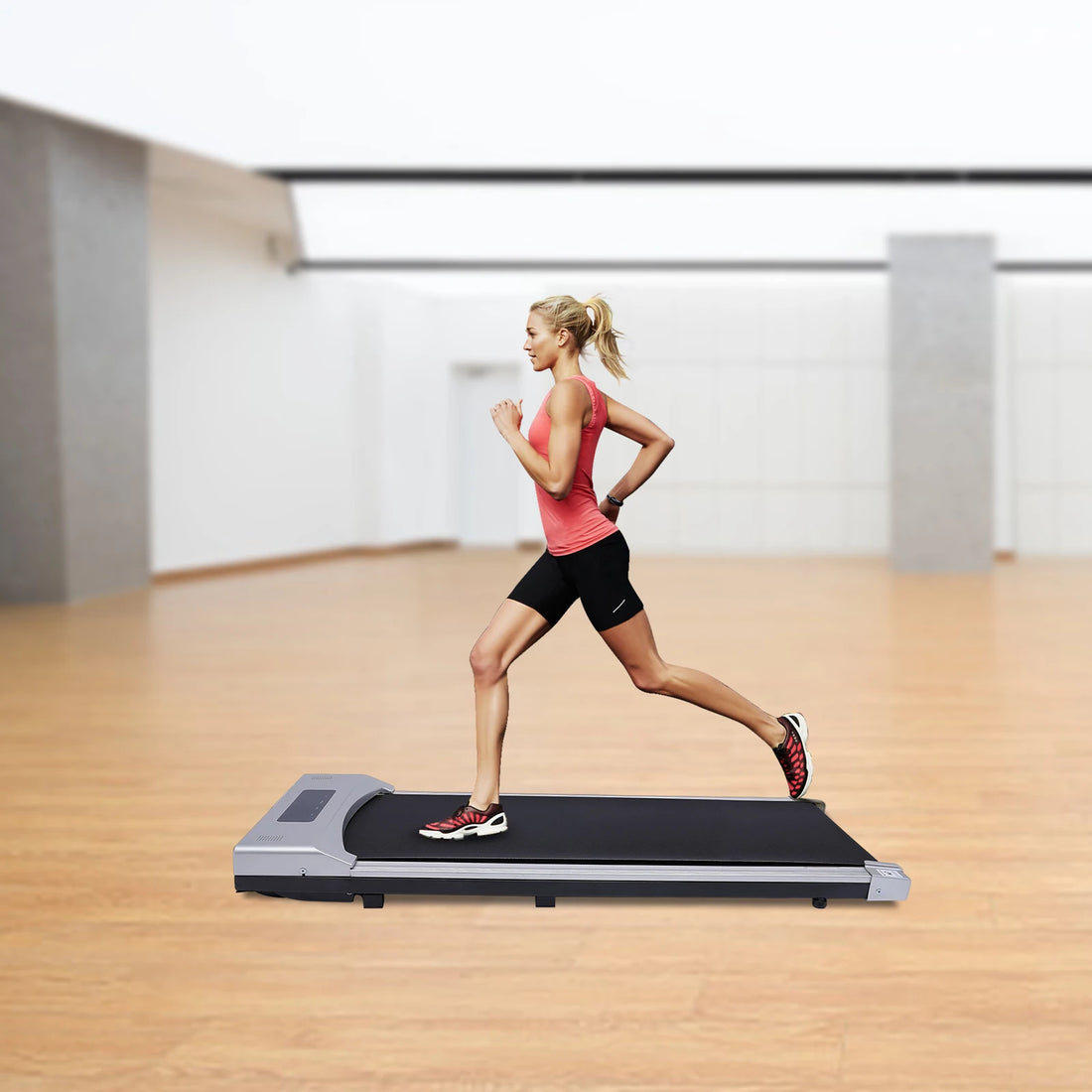 Electric Treadmill – 0.65–3HP LED Walking Pad with Remote Control